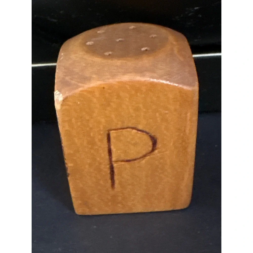 Vintage Michawaka Gitchee Gume Wood Pepper Shaker‎ MCM Camp Rustic Cabin Collect